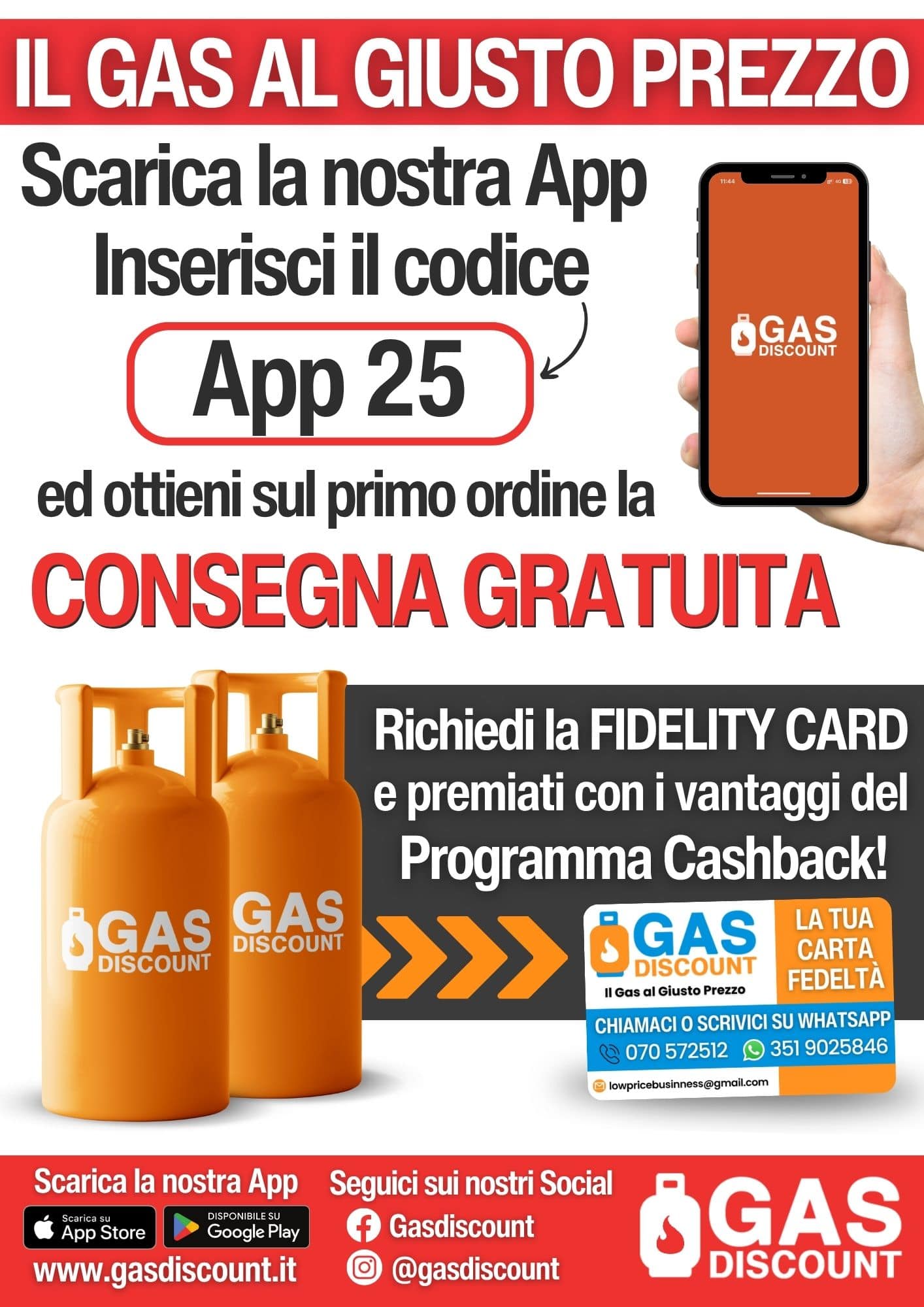 GAS QUARTUCCIU VOLANTINO OTTOBRE RETRO